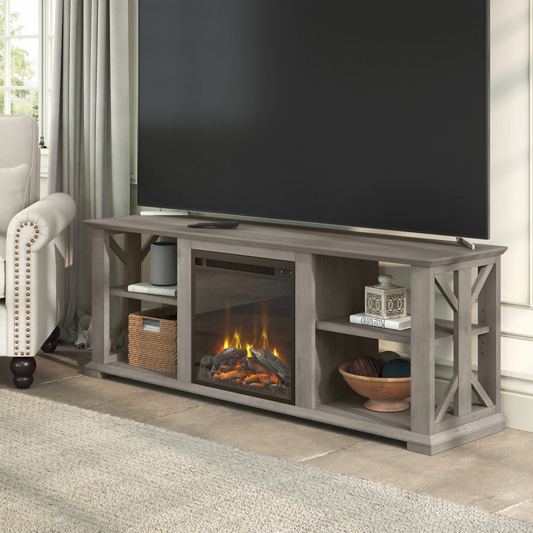 Bukard tv deals stand fireplace